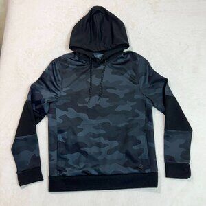 Urban Active Hoodie Blue Black Camo Sweatshirt Pullover Sweater Men's Size M